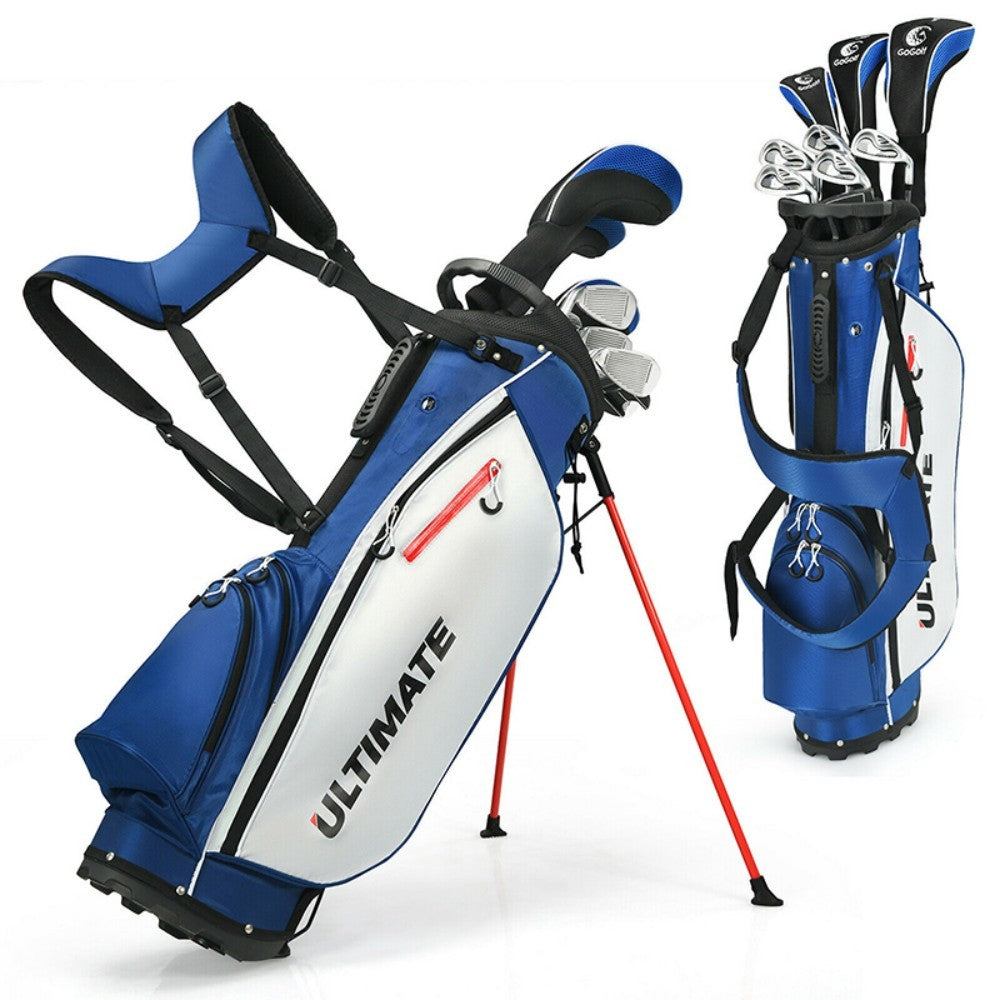 Men's Complete Golf Club Package Set Includes 10 Pieces