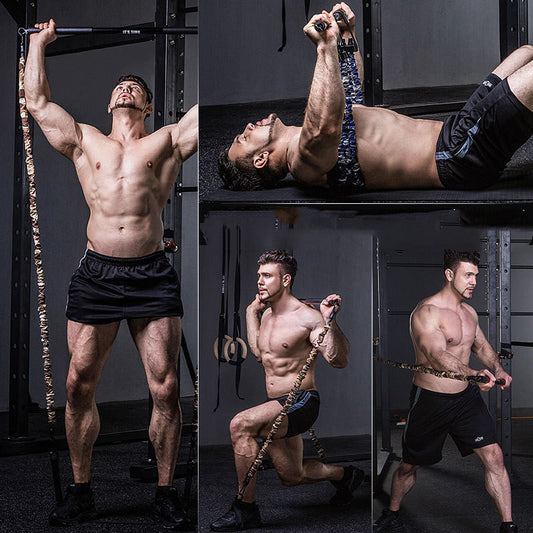 Fitness Push Rod Fitness Bar Portable Lever Bench Press