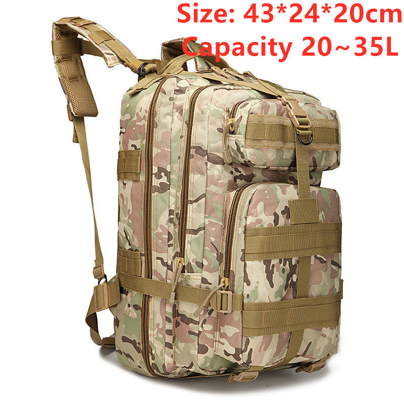 Sports outdoor mountaineering travel double shoulder knapsack