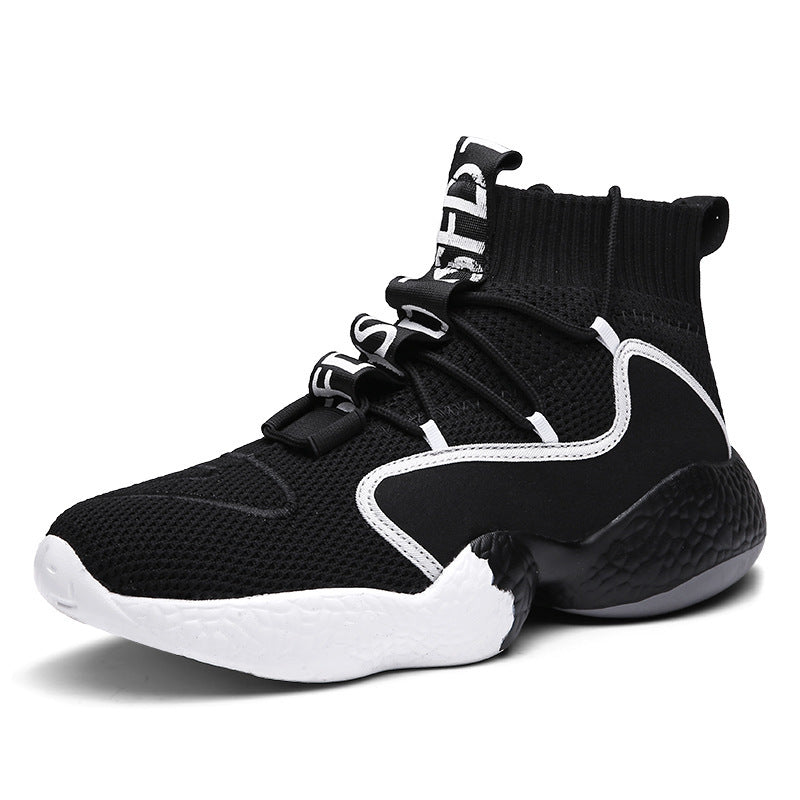 New Flying Knit High-Top Men's Shoes