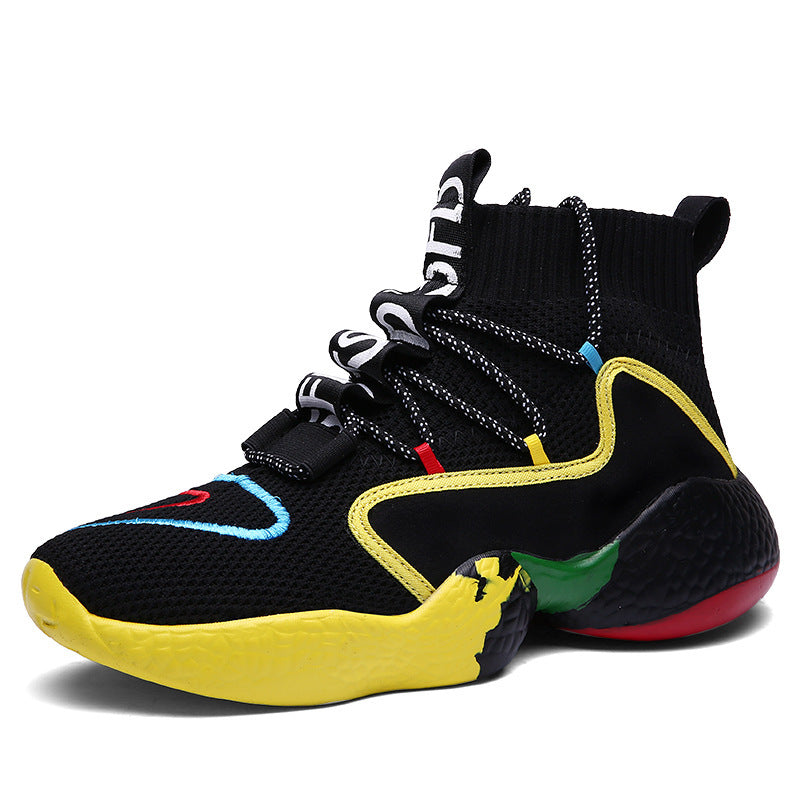 New Flying Knit High-Top Men's Shoes
