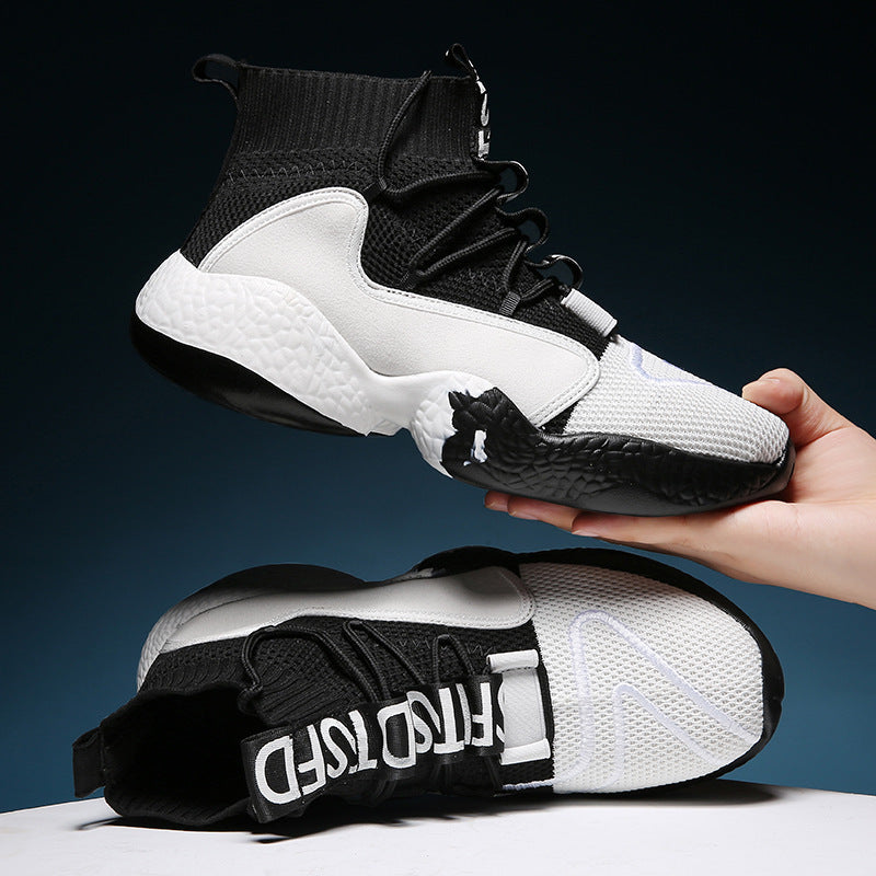 New Flying Knit High-Top Men's Shoes
