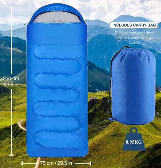 4 SEASON SINGLE SLEEPING BAGS CAMPING
