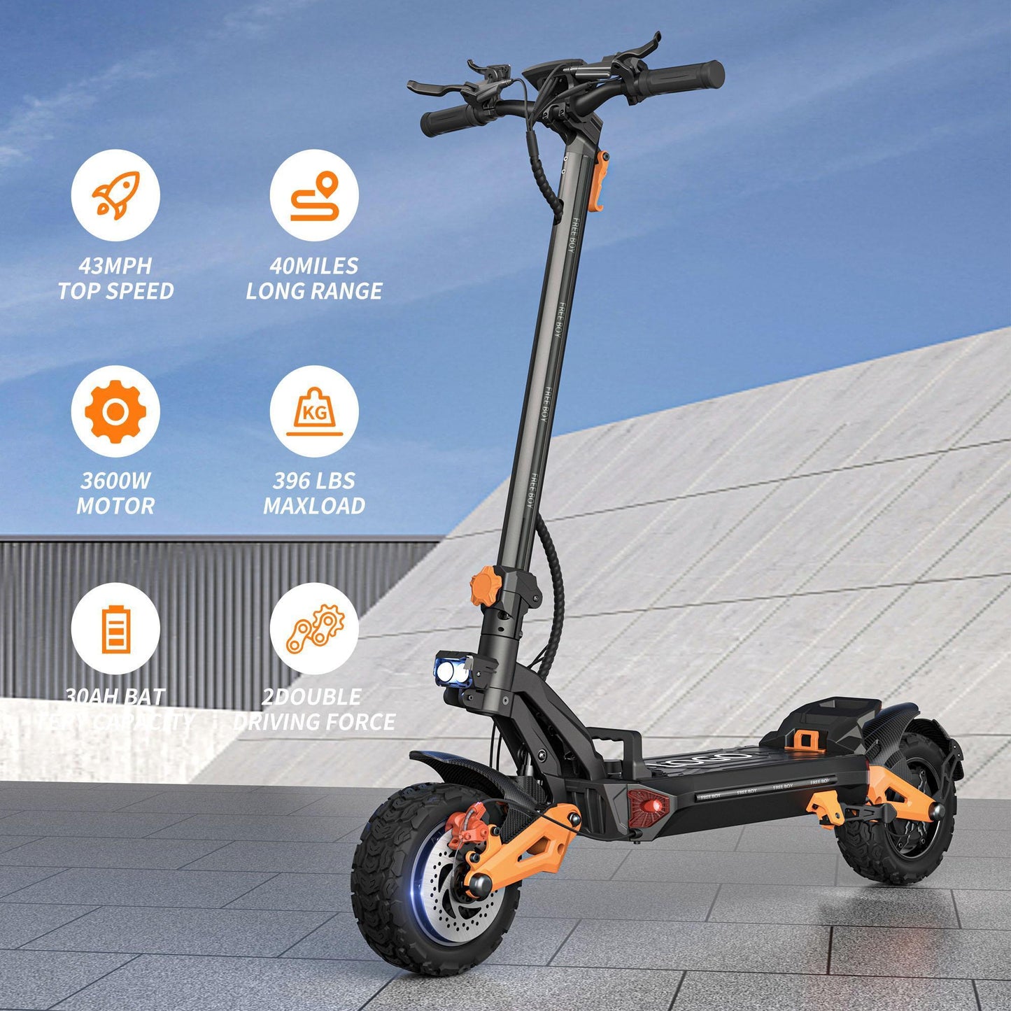 High-speed, Long-range Electric Folding Scooter