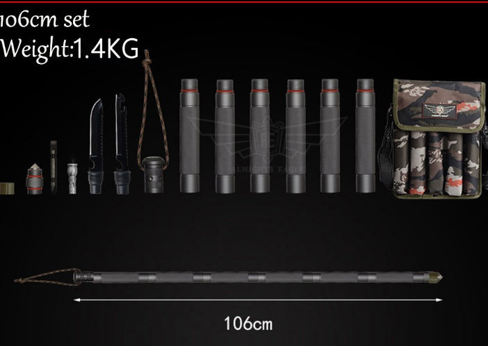 Tactical Alpenstock Hiking Survival Staff