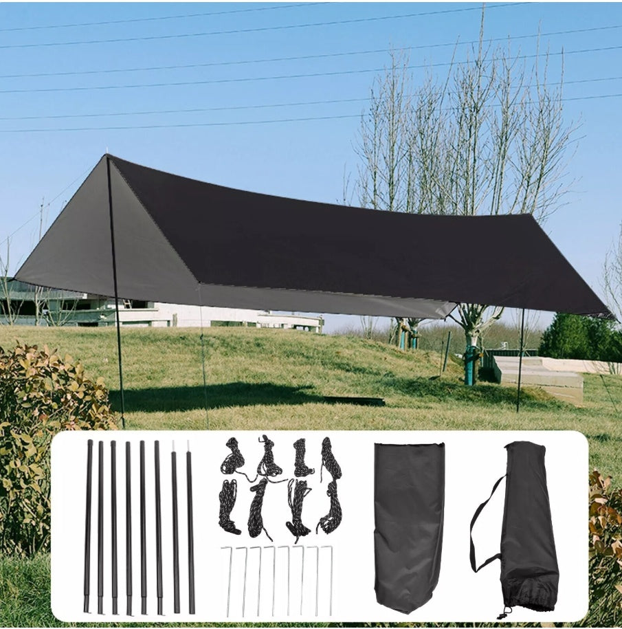 3x3 M Tarpaulin Waterproof Camping Tarp Shelter Tent