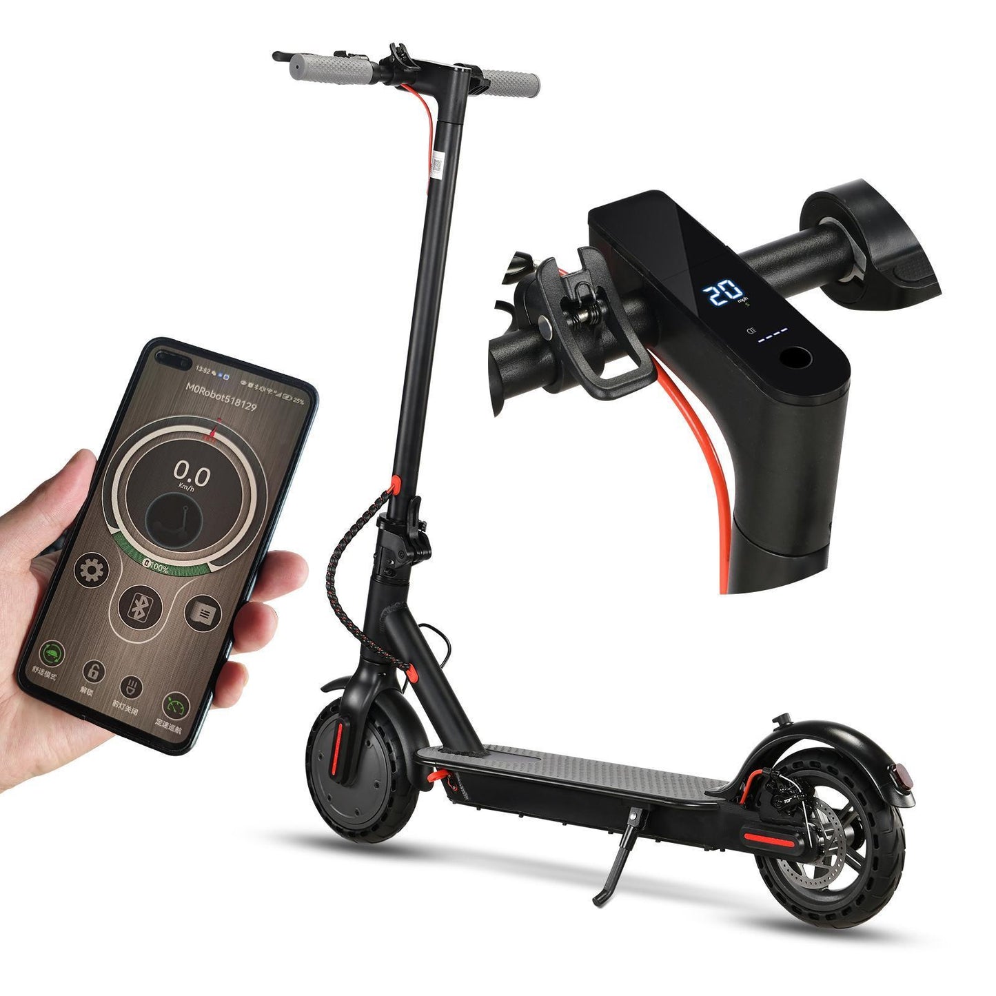 Electric Powerful Scooter App Controlled Smart Electric