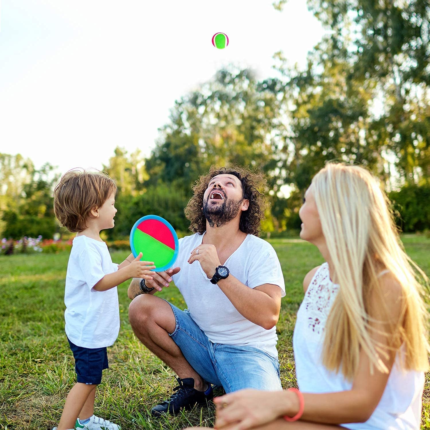 Toss and Catch Ball Set Beach Pool Toys for Kids Toddler Classic Outdoor Yard Camping Games Toys for 3 4 5 6 7 8 Year Old Boys Girls Birthday Gift