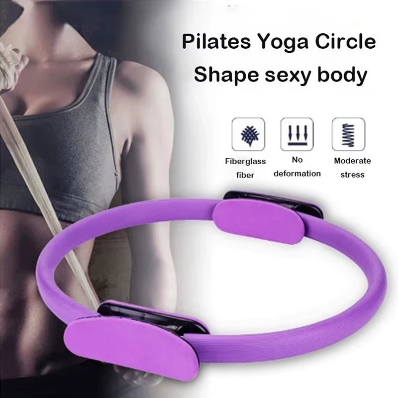 Yoga Fitness Ring Pilates Ring Women Girl Exercise Home Resistance Elasticity Yoga Gym Workout Pilates Circle Yoga Circle 