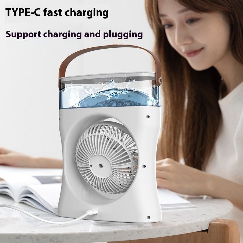 Portable Fan Portable Mini Humidifier Fan Water Spraying