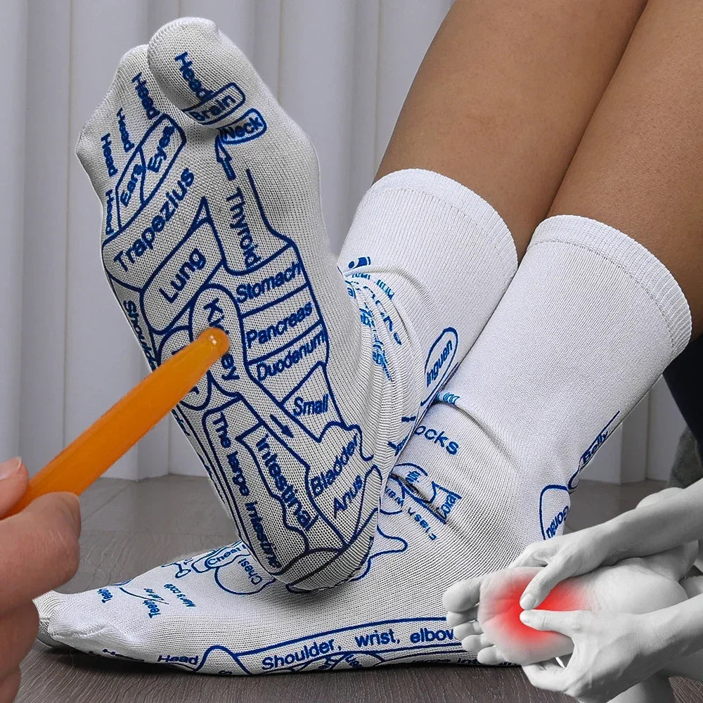 Massage Relieve Tired Feet Socks Acupressure Foot Massager