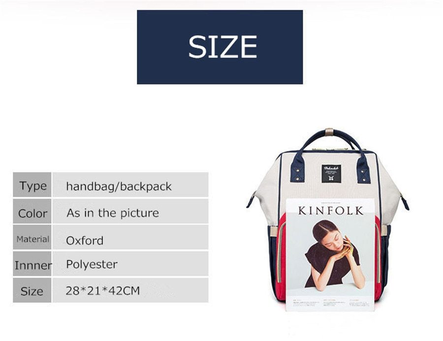 Mummy bag multi-function large capacity maternal and child package