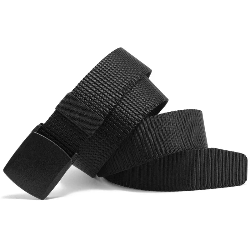 Automatic Buckle Nylon Belt, Fashionable MEN'S Canvas Outdoor Belt.