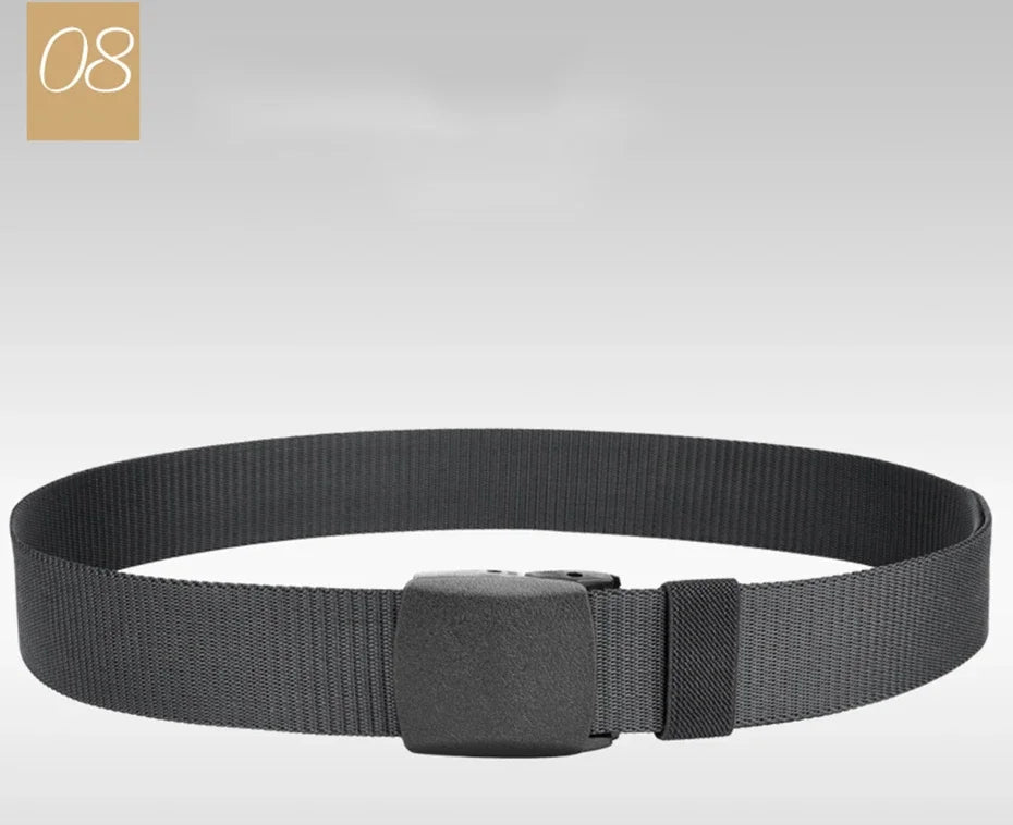 Automatic Buckle Nylon Belt, Fashionable MEN'S Canvas Outdoor Belt.