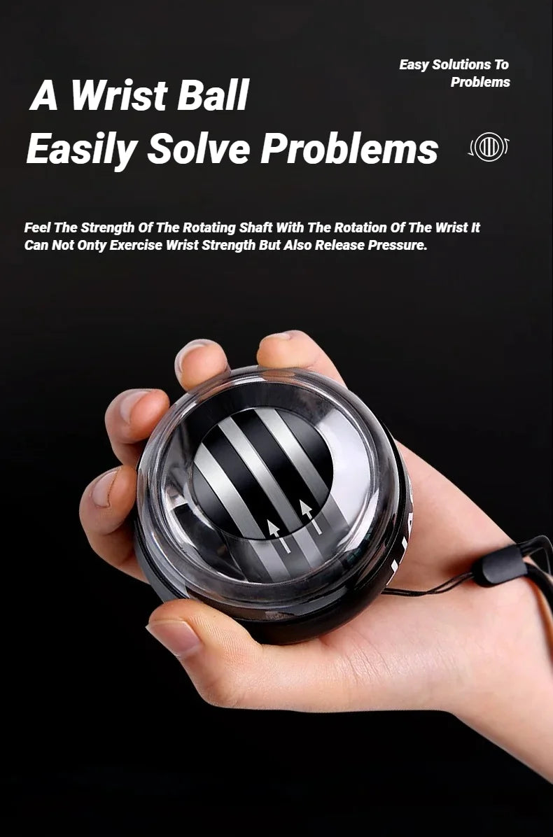 Gyroball Powerball Forearm Exerciser Muscle Fitness Equipment Gyroscope Power Ball Gyro Wrist Booster Trainer Hand Exercise