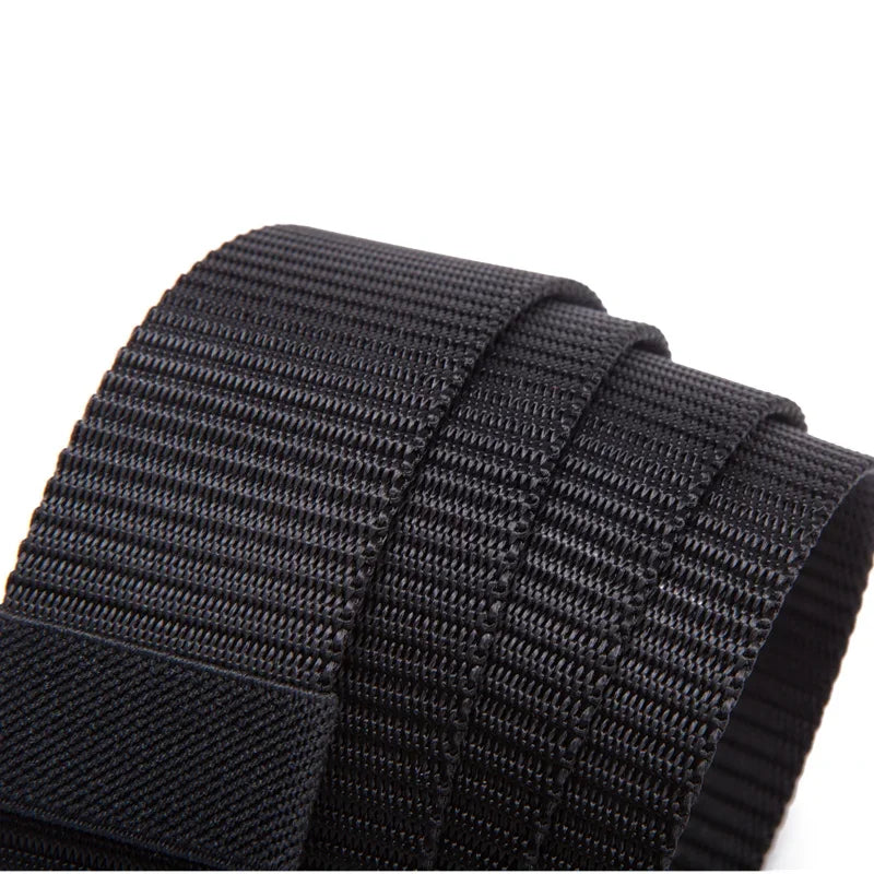 Automatic Buckle Nylon Belt, Fashionable MEN'S Canvas Outdoor Belt.