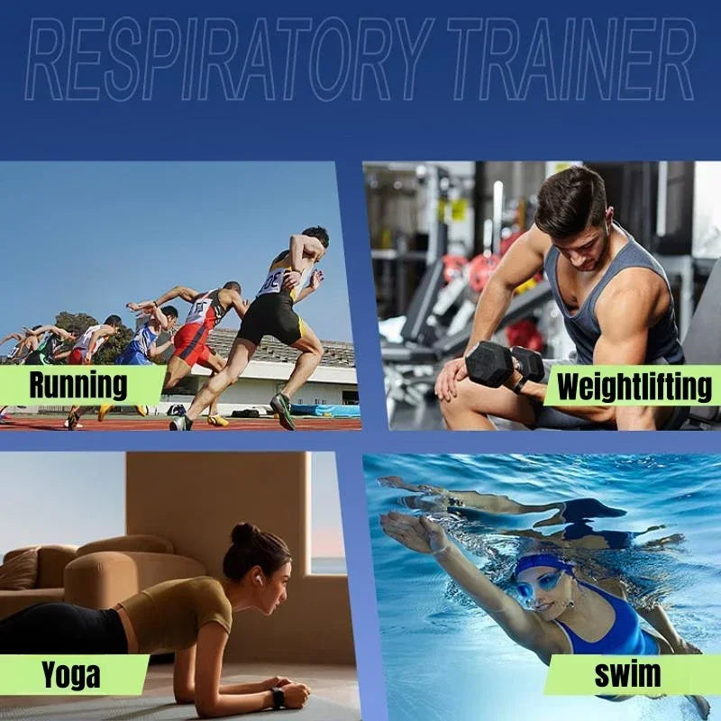 1Pc Sports Breathing Trainer Exercise Lung Face Mouthpiece Respirator Fitness Equipment for Household Healthy Care Accessories