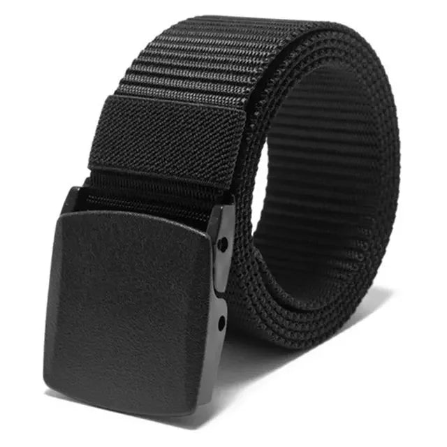 Automatic Buckle Nylon Belt, Fashionable MEN'S Canvas Outdoor Belt.