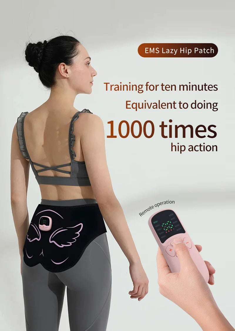 Electric Butt Muscle Stimulator EMS Hips Trainer USB Rechargable Buttocks Lifting Muscle Toner Lose Weight Burning Fat Fitness