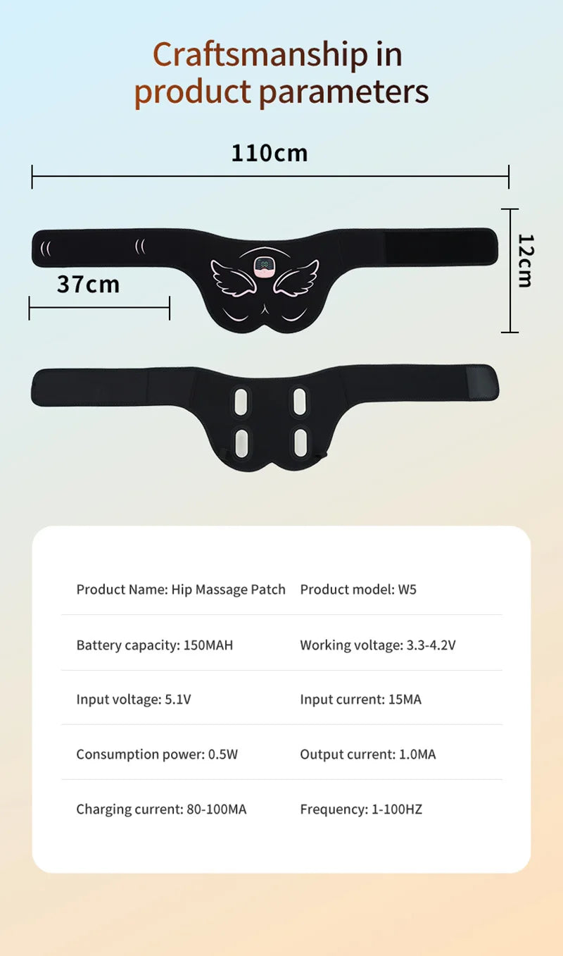 Electric Butt Muscle Stimulator EMS Hips Trainer USB Rechargable Buttocks Lifting Muscle Toner Lose Weight Burning Fat Fitness