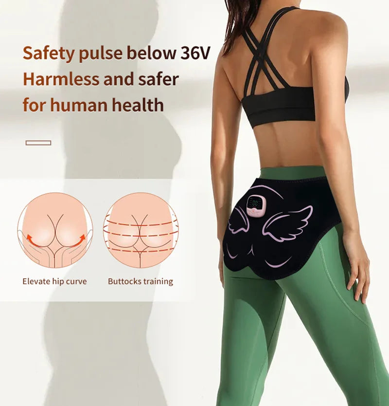 Electric Butt Muscle Stimulator EMS Hips Trainer USB Rechargable Buttocks Lifting Muscle Toner Lose Weight Burning Fat Fitness