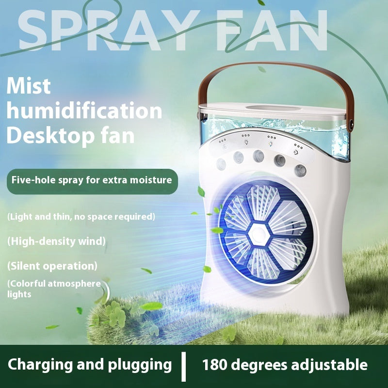 Portable Fan Portable Mini Humidifier Fan Water Spraying