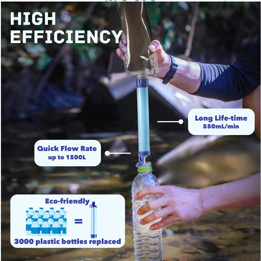 Water Filters Straw Hiking Camping Outdoor