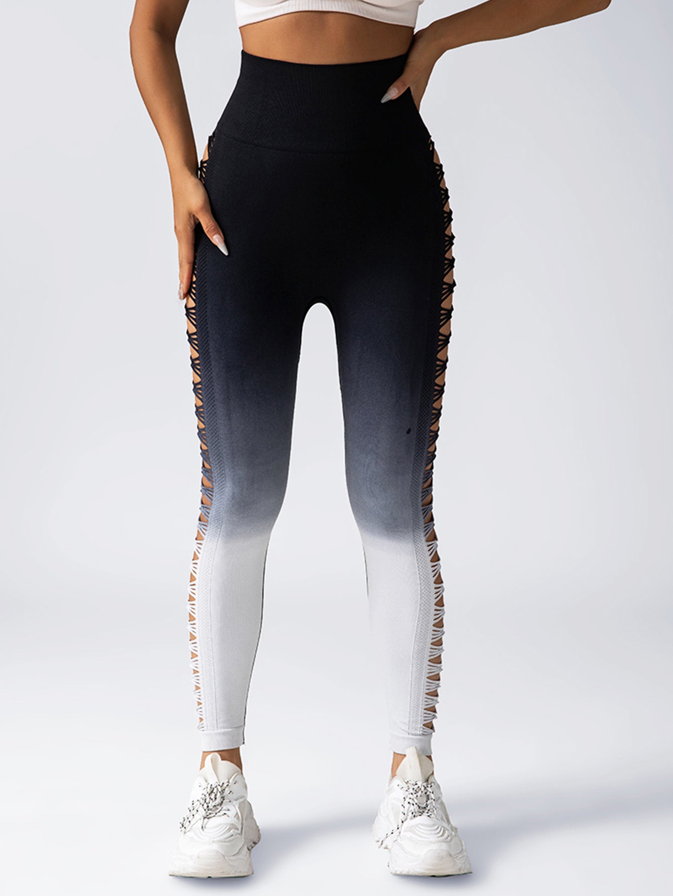 Women's High-Waisted Gradient Yoga Pants