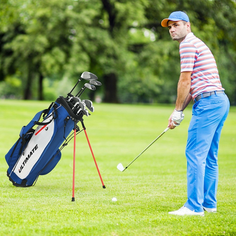 Men's Complete Golf Club Package Set Includes 10 Pieces