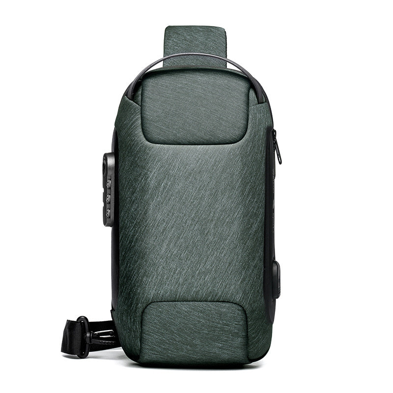 Waterproof USB Anti-theft Bag Men