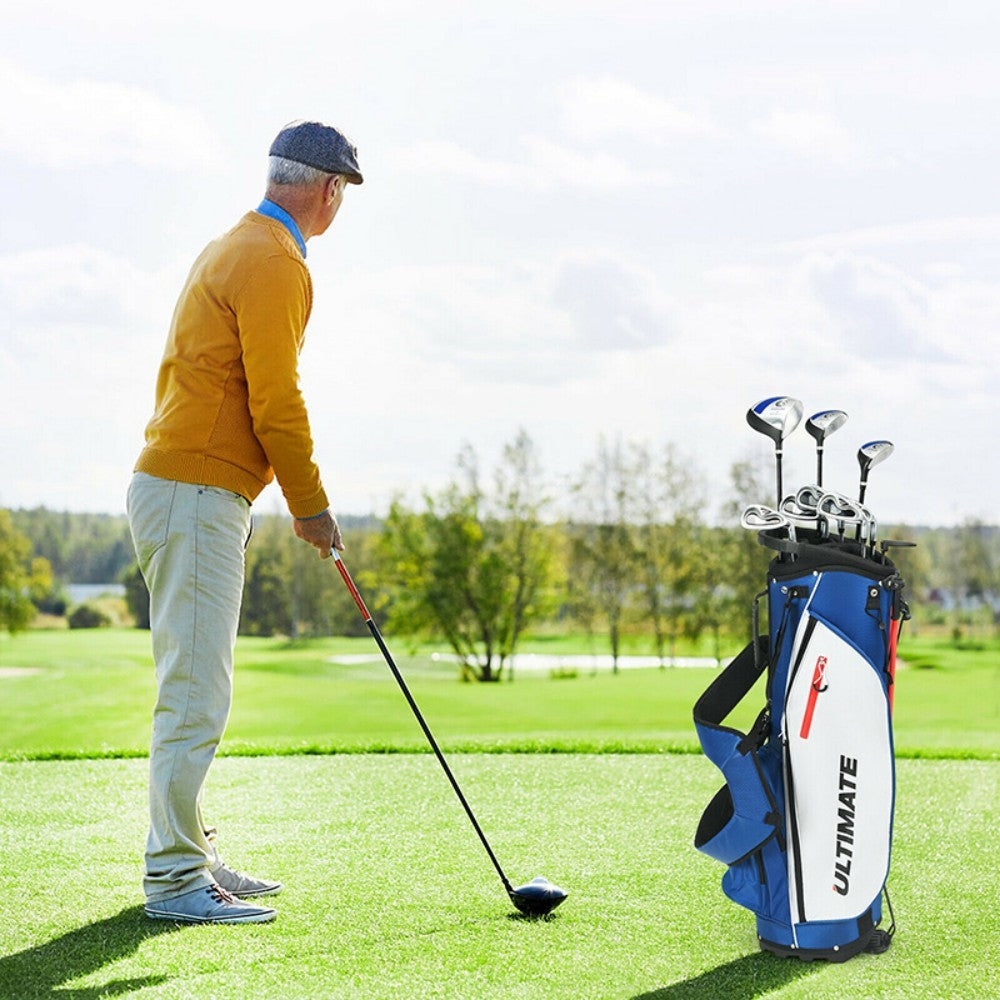 Men's Complete Golf Club Package Set Includes 10 Pieces