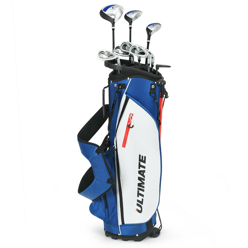 Men's Complete Golf Club Package Set Includes 10 Pieces