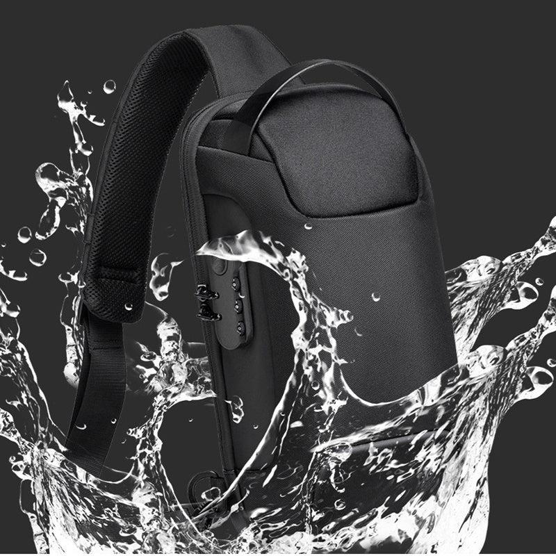 Waterproof USB Anti-theft Bag Men