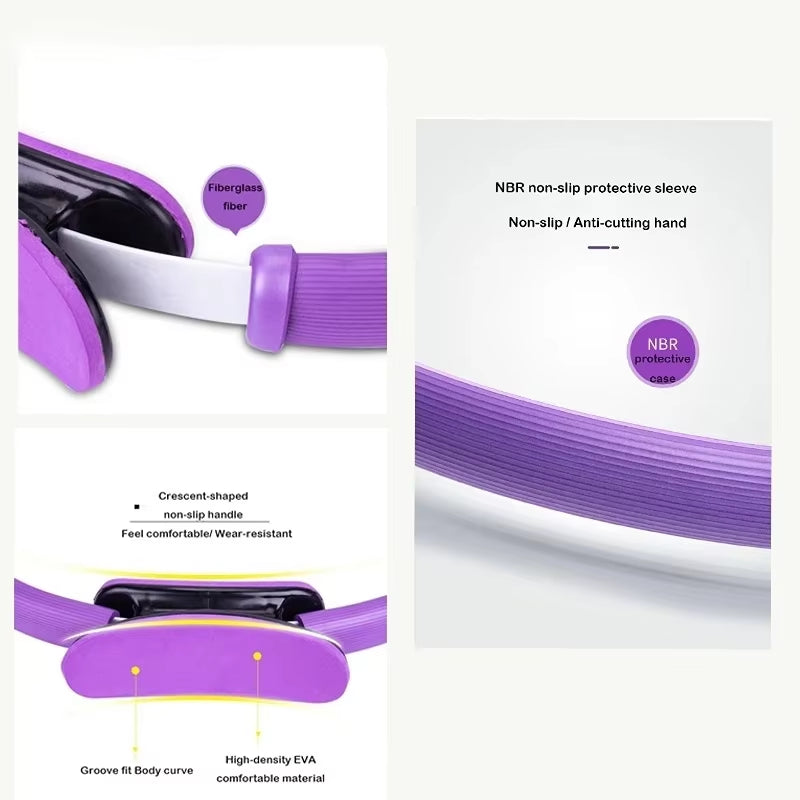 Yoga Fitness Ring Pilates Ring Women Girl Exercise Home Resistance Elasticity Yoga Gym Workout Pilates Circle Yoga Circle 