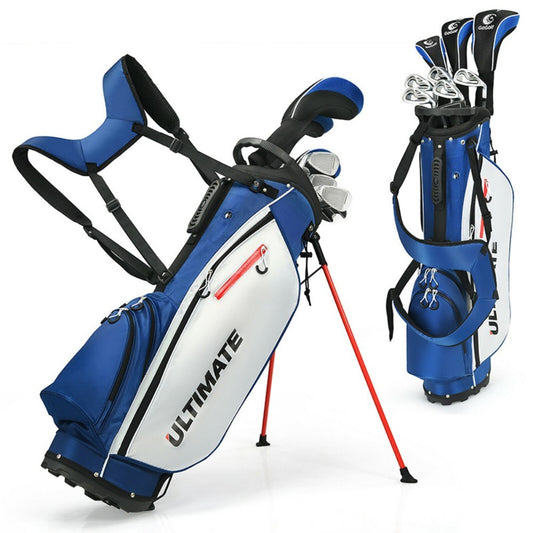 Men's  Complete Golf Club Package Set Includes 10 Pieces