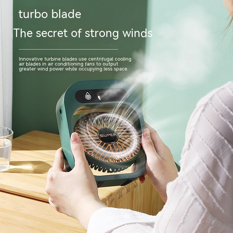 Air Conditioning Fan Desk Misting