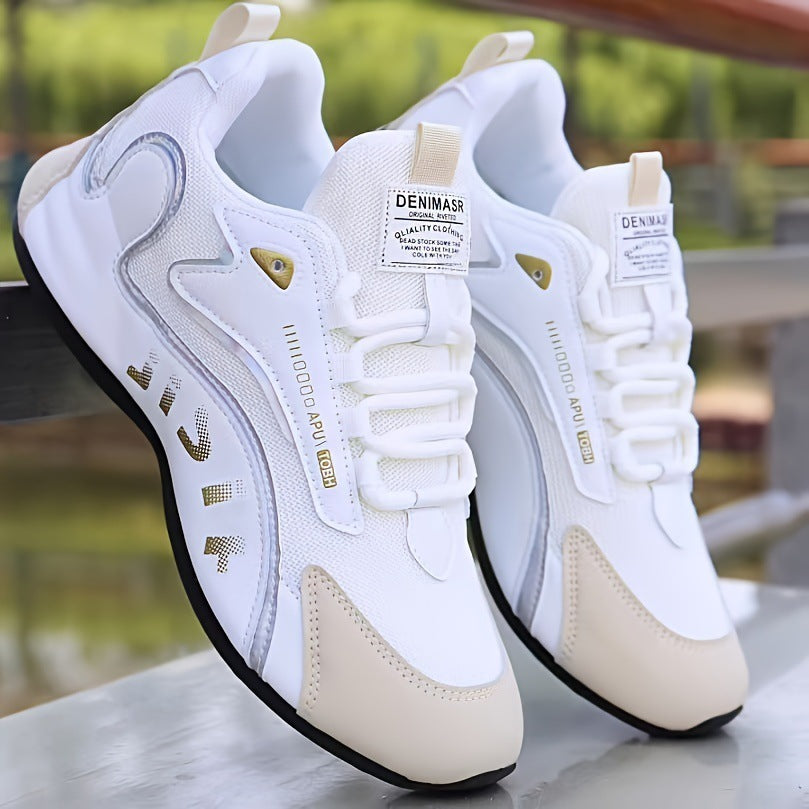 Fashionable Colorblock Lace-up Sneakers