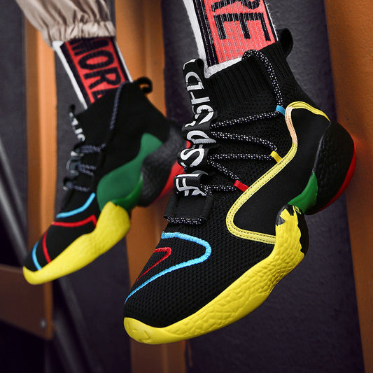 New Flying Knit High-Top Men's Shoes