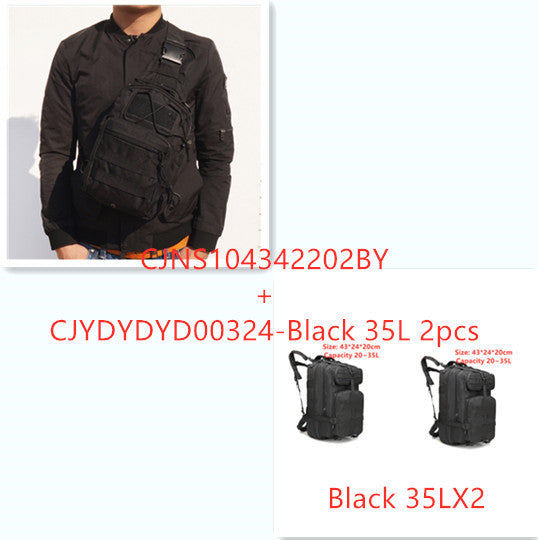 Sports outdoor mountaineering travel double shoulder knapsack
