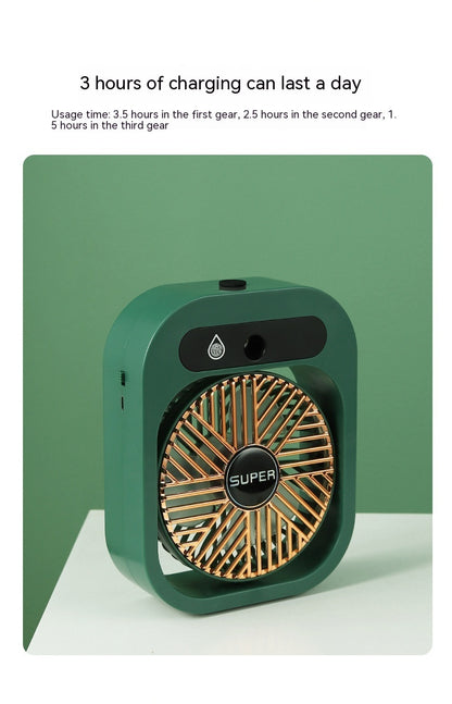 Air Conditioning Fan Desk Misting