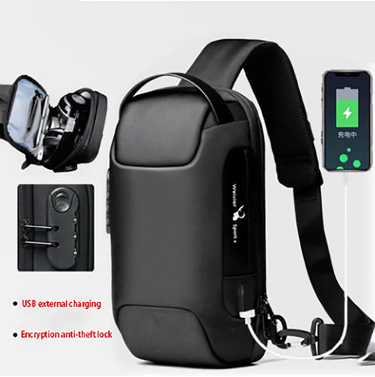 Waterproof USB Anti-theft Bag Men