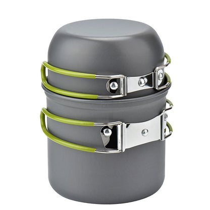 Camping Cookware Kit Outdoor Cooking Set Aluminum Equipment