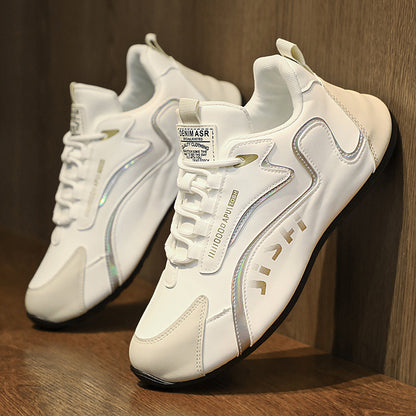 Fashionable Colorblock Lace-up Sneakers