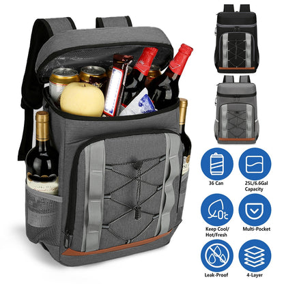 Grey-Black Options 1Pc Cooler Backpack