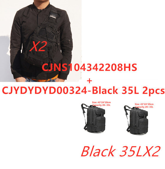 Sports outdoor mountaineering travel double shoulder knapsack