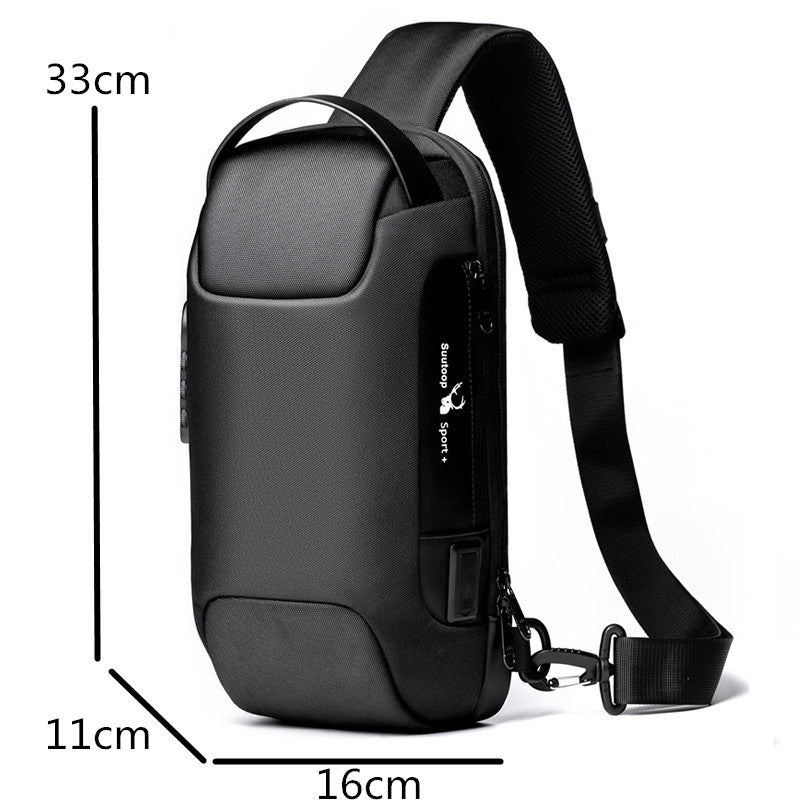 Men Chest Bag Messenger Bag Anti-theft Shoulder Bags