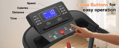 Composite Shock-absorbing Treadmill With Extended Handrails