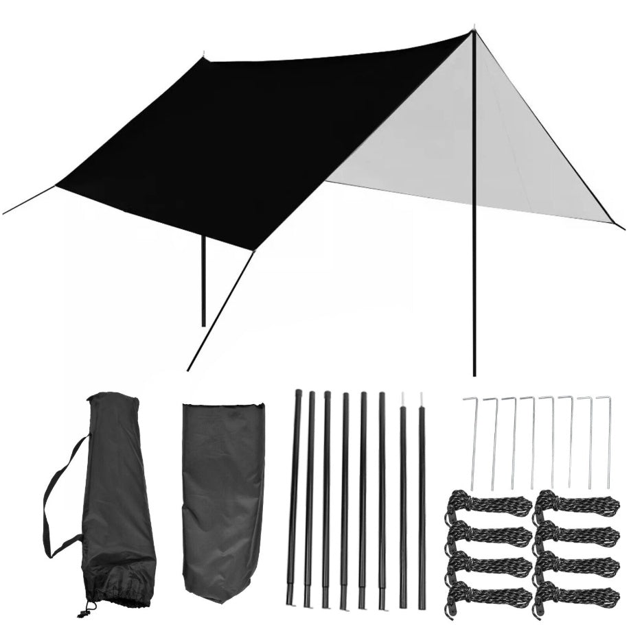 3x3 M Tarpaulin Waterproof Camping Tarp Shelter Tent