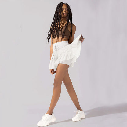 High Waist Dress Lace-up Sports Skirt
