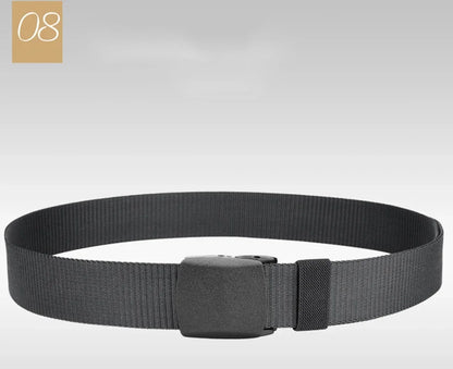 Automatic Buckle Nylon Belt, Fashionable MEN'S Canvas Outdoor Belt.